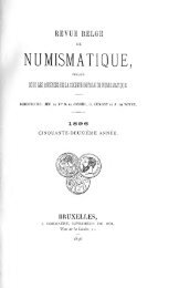 Revue belge de numismatique et de sigillographie