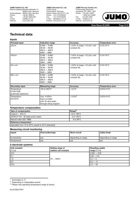 Analytical Measurement - Nuova Elva