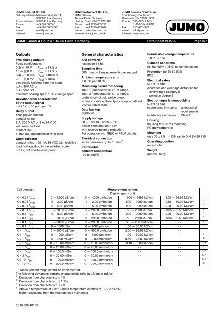 Analytical Measurement - Nuova Elva