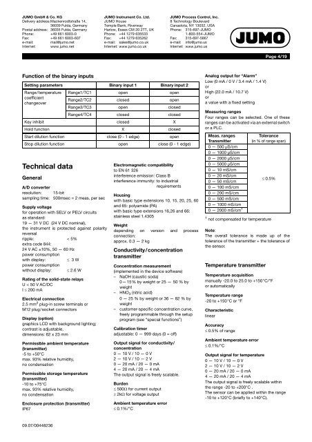 Analytical Measurement - Nuova Elva