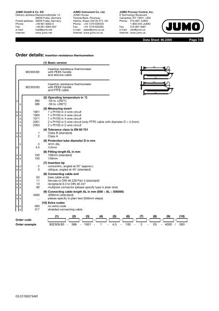 Thermocouples - Nuova Elva