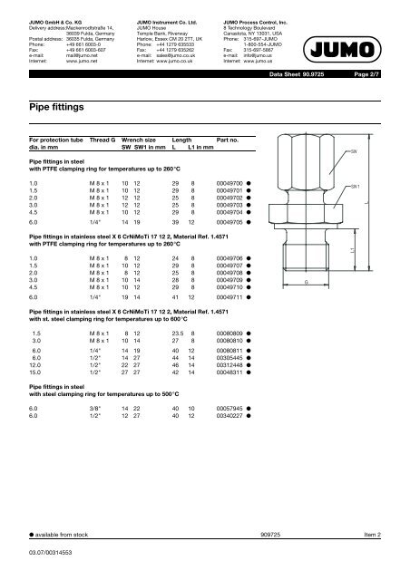 Thermocouples - Nuova Elva