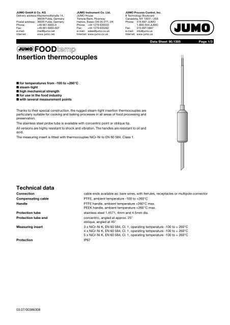 Thermocouples - Nuova Elva