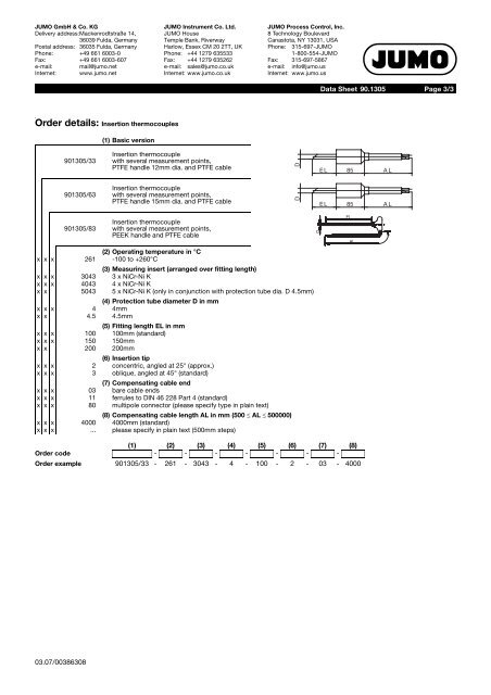 Thermocouples - Nuova Elva