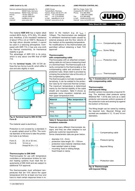 Thermocouples - Nuova Elva