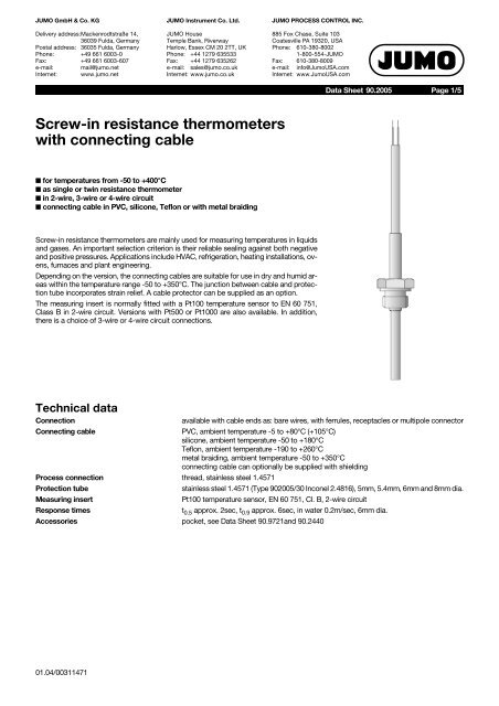 Thermocouples - Nuova Elva