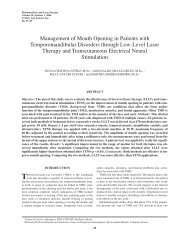 Management of Mouth Opening in Patients with Temporomandibular ...