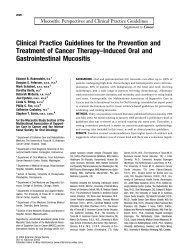 Clinical practice guidelines for the prevention and treatment of ...