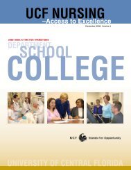 UCF NURSING âAccess to Excellence DEPARTMENT SCHOOL ...