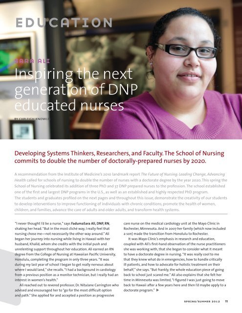 Minnesota Nursing Magazine Spring/Summer 2012 - School of ...