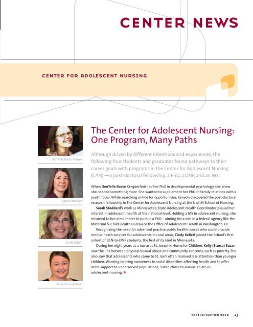 Minnesota Nursing Magazine Spring/Summer 2012 - School of ...