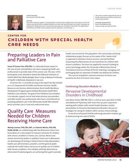 Minnesota Nursing Magazine Spring/Summer 2012 - School of ...