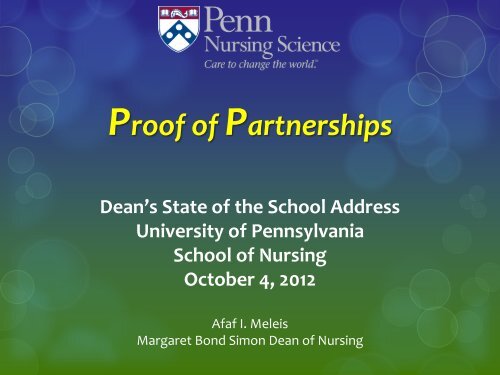 State of the School 2012 - University of Pennsylvania School of ...