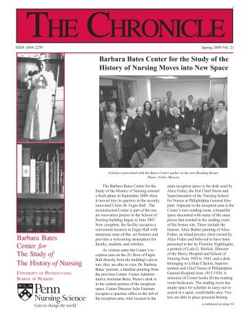 Barbara Bates Center for the Study of the History of Nursing Moves ...
