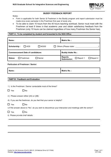 Buddy Feedback Form