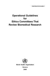 Operational Guidelines for Ethics Committees That Review ...