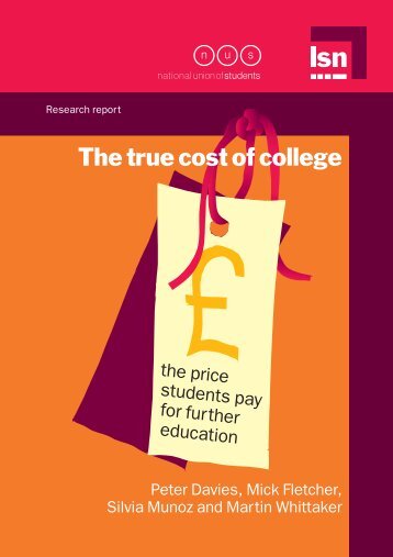 The true cost of college - National Union of Students