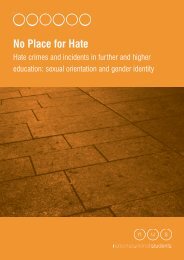 No Place for Hate Crime - National Union of Students