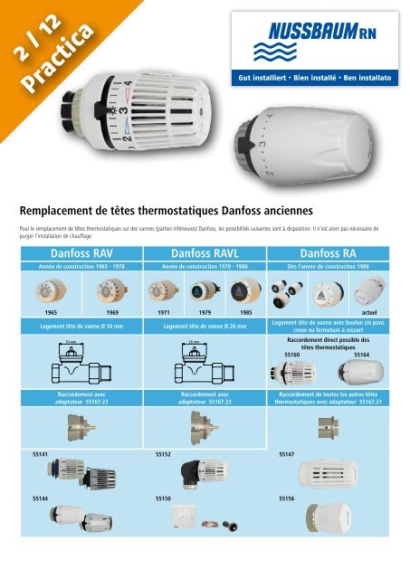 2 / 12 Practica Remplacement de tÃªtes thermostatiques Danfoss ...