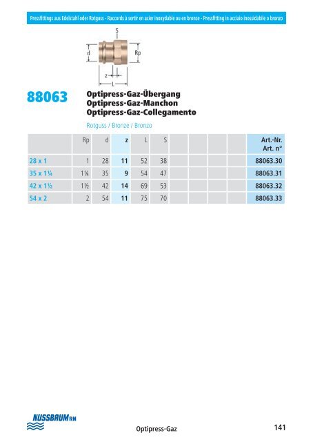 Directives de montage 2013 - R. Nussbaum AG