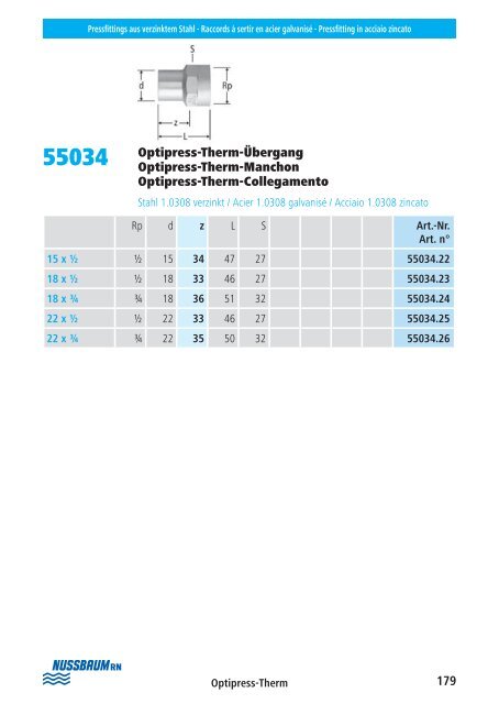 Directives de montage 2013 - R. Nussbaum AG