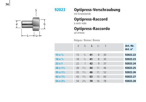 Optipress/-Inox | Optipress-Therm | Optipress ... - R. Nussbaum AG