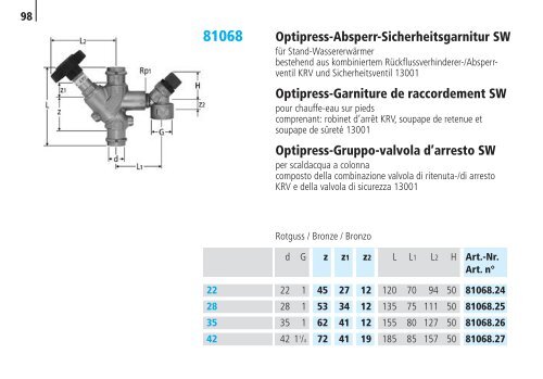 Optipress/-Inox | Optipress-Therm | Optipress ... - R. Nussbaum AG