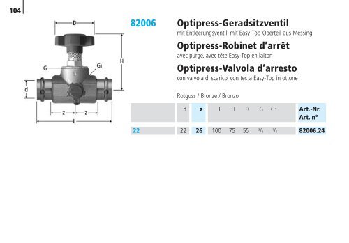 Optipress/-Inox | Optipress-Therm | Optipress ... - R. Nussbaum AG