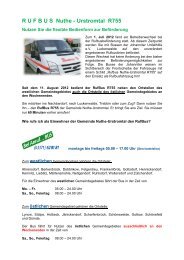 Rufbus-Flyer - Gemeinde Nuthe-Urstromtal