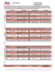 Robot Design Rubric