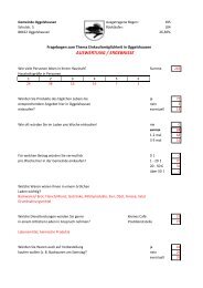 Umfragebogen - Auswertung