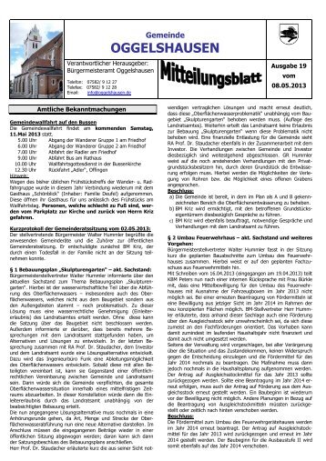 Amtsblatt 08.05.2013 - Nuveon GmbH