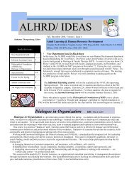 ALHRD/ IDEAS - Northern Virginia Center - Virginia Tech