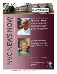 NVC NEWS NOW â Northern Virginia Center Virginia Tech Grad u ...