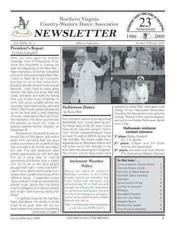 newsletter - Northern Virginia Country-Western Dance Association