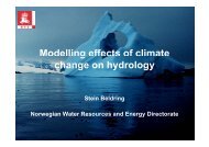 Modelling effects of climate g change on hydrology - NVE