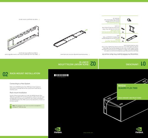 Quadro Plex 7000 Rack Mount Guide - Nvidia