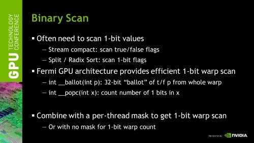 Segmented Scan - Nvidia