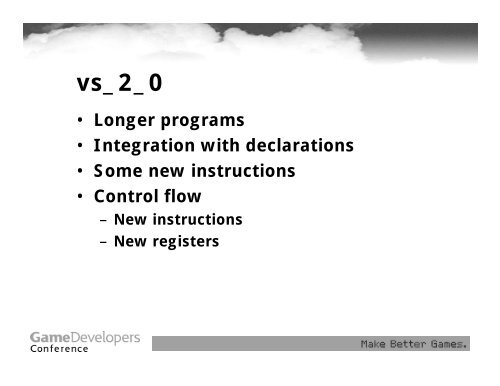 Introduction to the DirectX 9 Shader Models - Nvidia