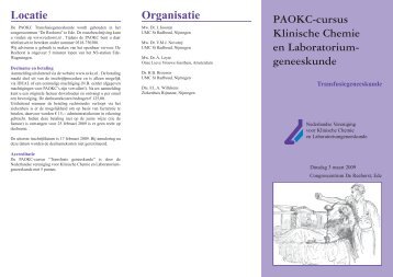 PAOKC-cursus Klinische Chemie en Laboratorium ... - NVKC