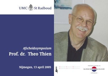 Programma april 2005 Afscheidssymposium Prof. dr. Theo ... - nvkfb
