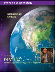 the voice of technology - Northern Virginia Technology Council
