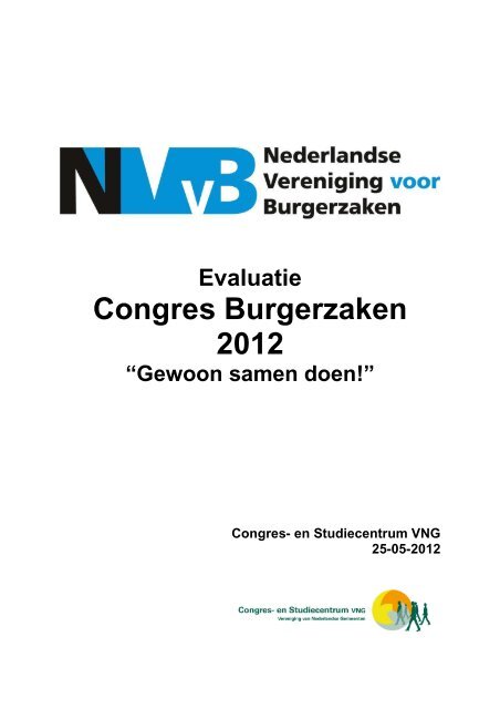 Evaluatie congres Burgerzaken 2012 - NVVB
