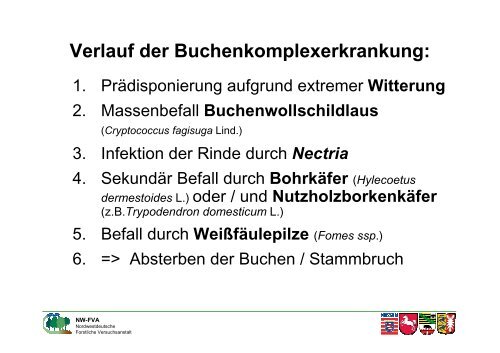 Buchenkomplexerkrankung - Nordwestdeutsche Forstliche ...