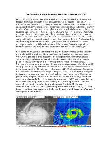 Near-Real-time Remote Sensing of Tropical Cyclones on the Web ...