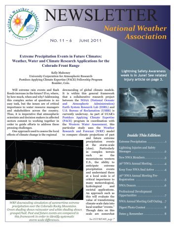 NEWSLETTER - National Weather Association