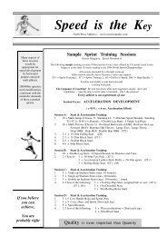 Sprint Training Ideas - North West Athletics
