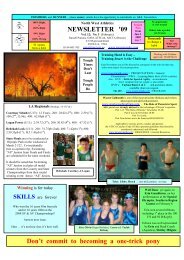 Newsletter 3-09 - North West Athletics