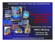 Independent project analysis, incorporated - NWCCC