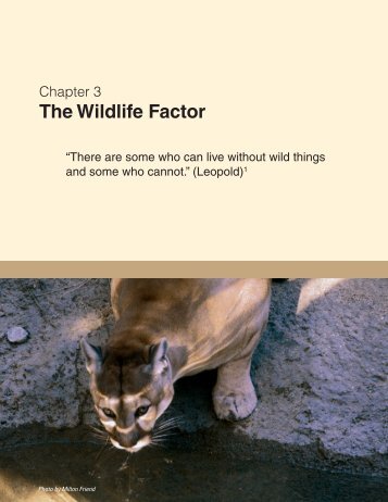 The Wildlife Factor - National Wildlife Health Center - USGS